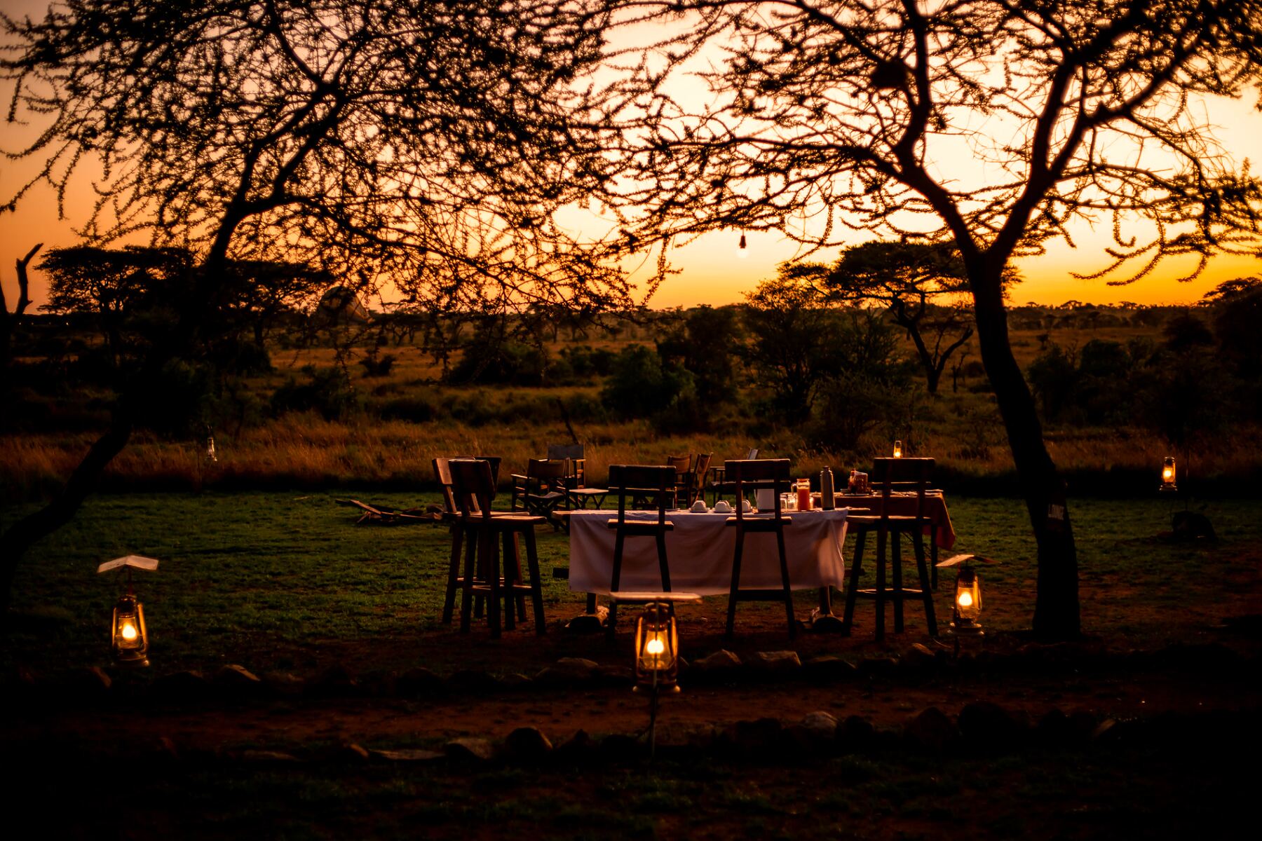 Private bush dining arranged by our concierge team